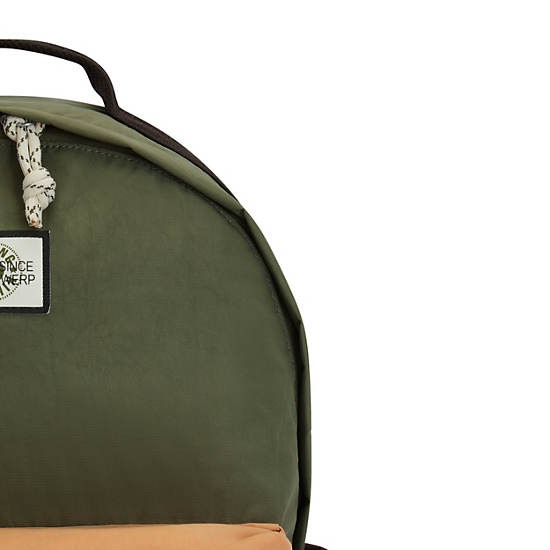 Sac Ordinateur Portable Kipling Damien Large Backpack Vert Olive |RKJO-31151117