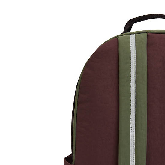 Sac Ordinateur Portable Kipling Damien Large Backpack Vert Olive |RKJO-31151117