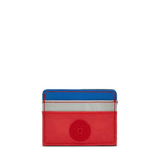 Porte-Cartes Kipling Cardy Bleu Rouge |PEZH-96601682