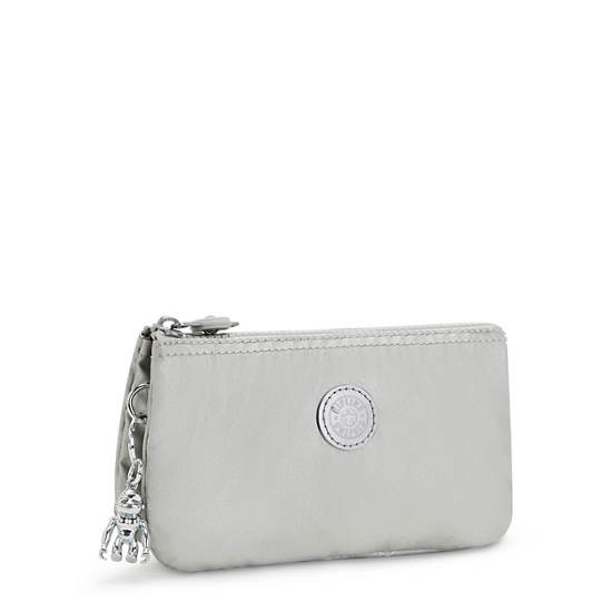 Pochettes Kipling Creativity Large Metallic Argent |URNR-57486035