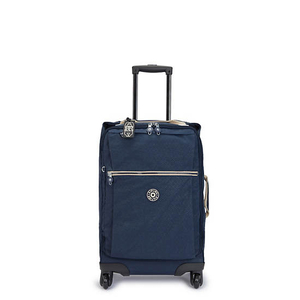 Valises Kipling Darcey Small Printed Carry-On Rolling Bleu |TXZW-11683215