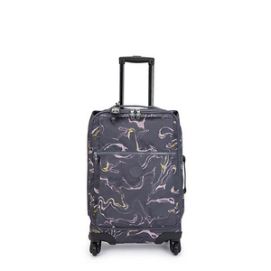 Valises Kipling Darcey Small Printed Carry-On Rolling Bleu |FOIO-64748180