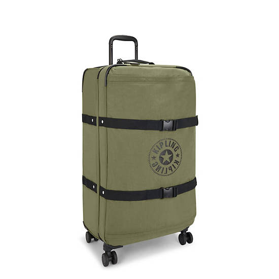 Valises Kipling Spontaneous Large Rolling Vert Olive |OXKO-24254319