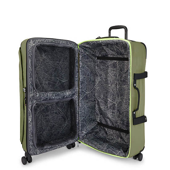 Valises Kipling Spontaneous Large Rolling Vert Olive |OXKO-24254319