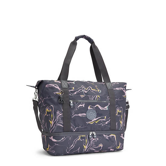 Sacs Fourre Tout Kipling Art M Weekender Printed Grise |IJXK-92747376