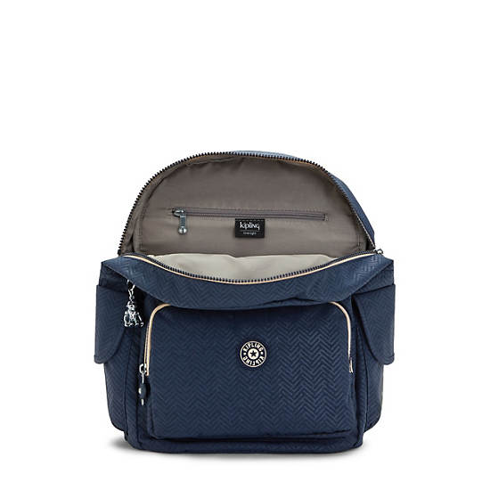 Sacs à Dos Kipling City Pack Medium Printed Bleu |GTFN-42854055