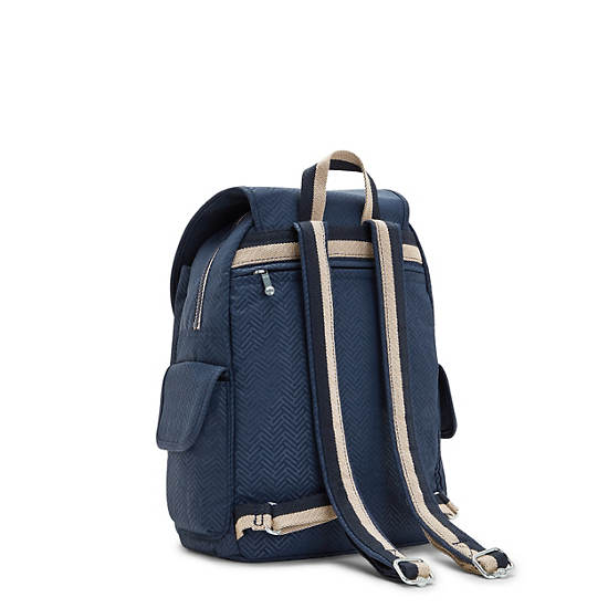 Sacs à Dos Kipling City Pack Medium Printed Bleu |GTFN-42854055