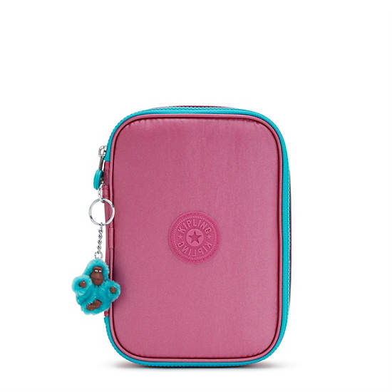 Sacs Kipling 100 Pens Metallic Case Rose |YAZK-17674657