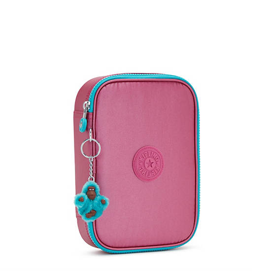 Sacs Kipling 100 Pens Metallic Case Rose |YAZK-17674657