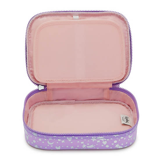 Sacs Kipling 100 Pens Printed Case Violette |LBXA-37857192