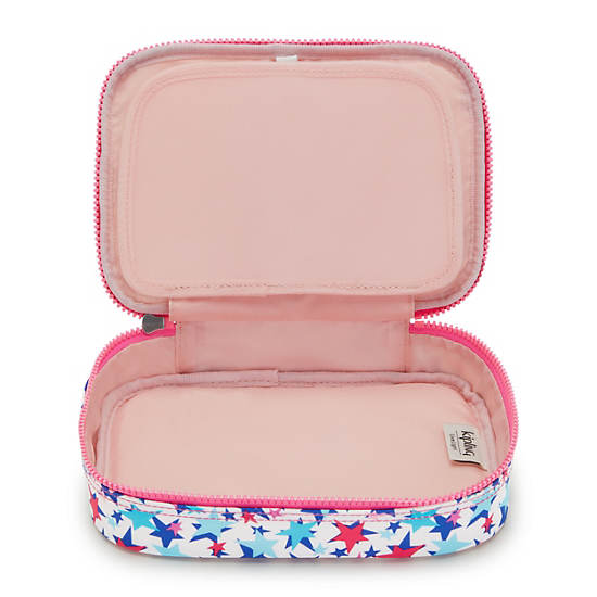 Sacs Kipling 100 Pens Printed Case Turquoise |FFZB-46038493