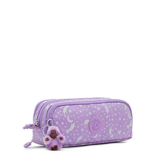 Sacs Kipling Gitroy Printed Pencil Case Violette |TUQQ-55283912