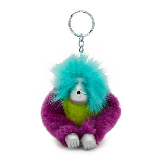 Accessoires Kipling Fun Hair Sven Monkey Keychain Rouge Vert |FRJR-59327741