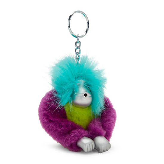 Accessoires Kipling Fun Hair Sven Monkey Keychain Rouge Vert |FRJR-59327741