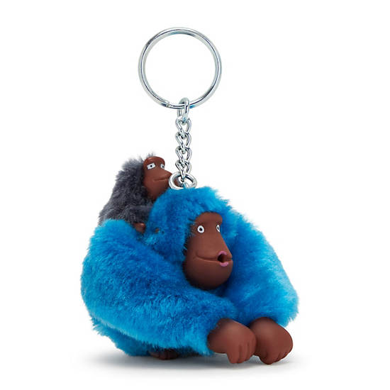 Accessoires Kipling Mom And Baby Sven Monkey Keychain Bleu Marine |TPEJ-72522768