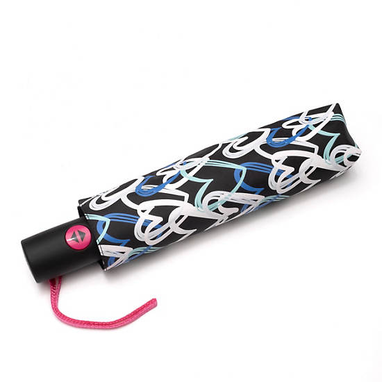 Accessoires Kipling New Umbrella New Printed Umbrella Auto Open Blanche |RKLI-54648906