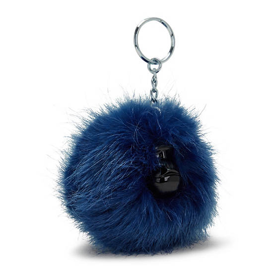 Accessoires Kipling Pompom Monkey Keychain Bleu |QPKT-95066189