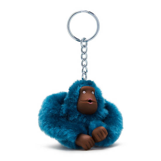 Accessoires Kipling Sven Small Monkey Keychain Turquoise |FICQ-00703419