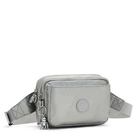 Sacs Kipling Abanu Multi Metallic Convertible Crossbody Bag Argent |MDUH-20700779