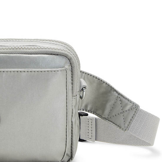 Sacs Kipling Abanu Multi Metallic Convertible Crossbody Bag Argent |MDUH-20700779