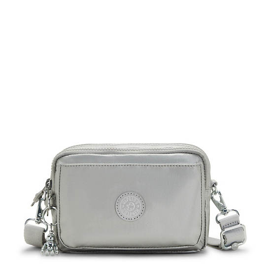 Sacs Kipling Abanu Multi Metallic Convertible Crossbody Bag Argent |MDUH-20700779