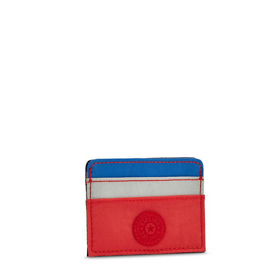 Sacs Kipling Cardy Card Holder Bleu Rouge |RJXC-21295839