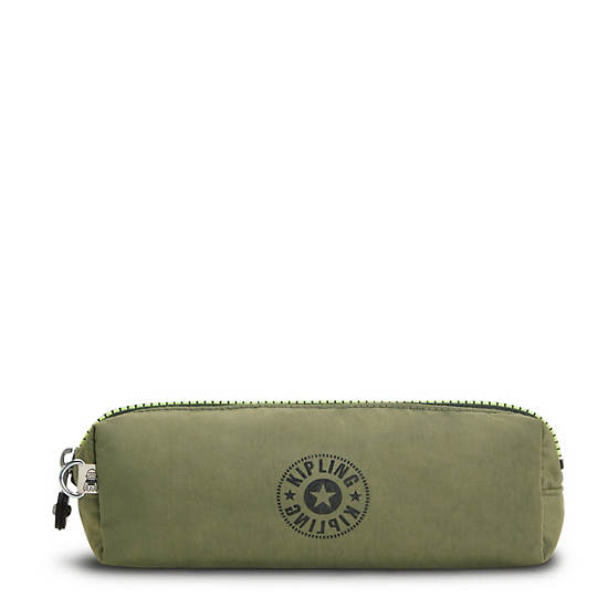 Sacs Kipling Boran Pencil Case Vert Olive |XZPQ-40056369