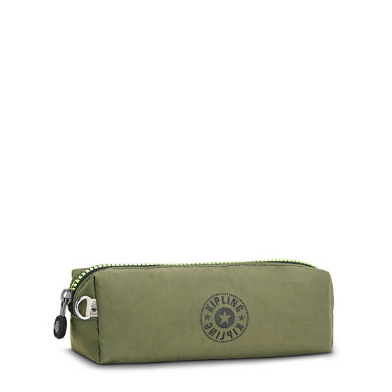 Sacs Kipling Boran Pencil Case Vert Olive |XZPQ-40056369