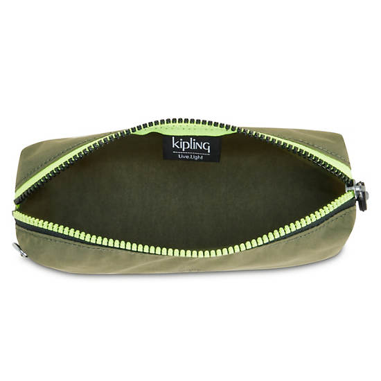 Sacs Kipling Boran Pencil Case Vert Olive |XZPQ-40056369