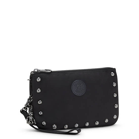 Sacs Kipling Creativity Extra Large Metallic Wristlet Noir |BQYY-79691413