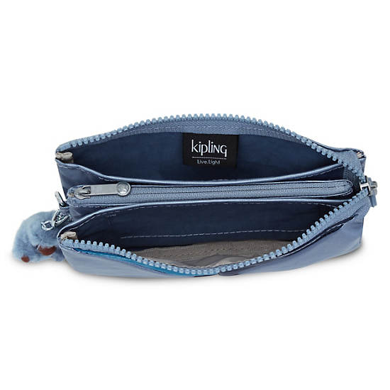 Sacs Kipling Creativity Large Classiche Pouch Bleu Grise |WGFZ-58569237