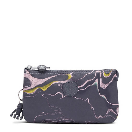 Sacs Kipling Creativity Large Printed Pouch Grise |YQHD-63705581