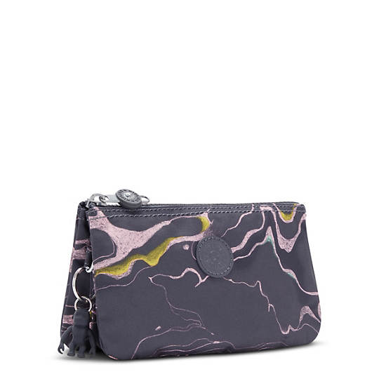 Sacs Kipling Creativity Large Printed Pouch Grise |YQHD-63705581