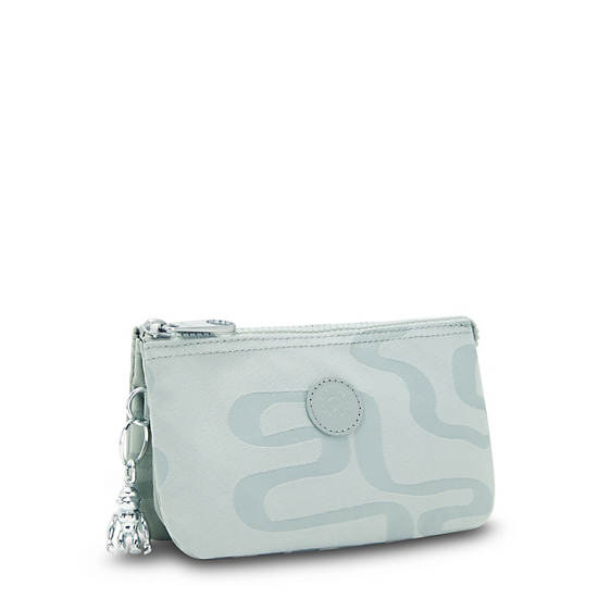 Sacs Kipling Creativity Large Printed Pouch Turquoise |KTHC-80573112