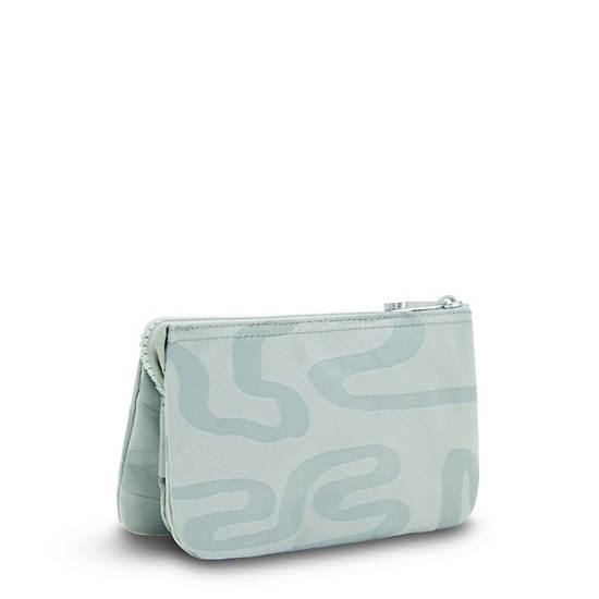 Sacs Kipling Creativity Large Printed Pouch Turquoise |KTHC-80573112