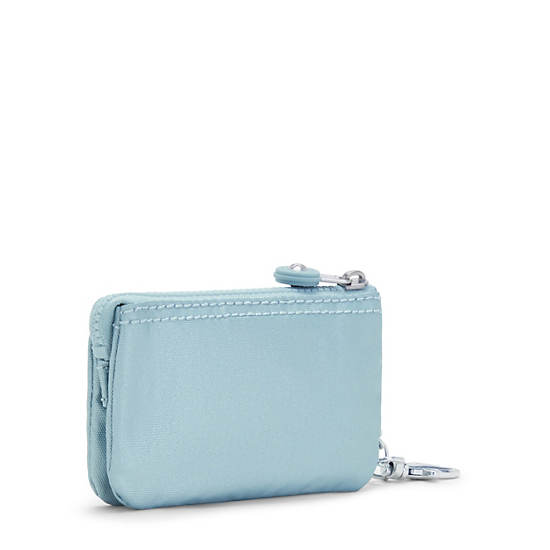 Sacs Kipling Creativity Mini Metallic Pouch Keychain Aqua |KUDS-69427191