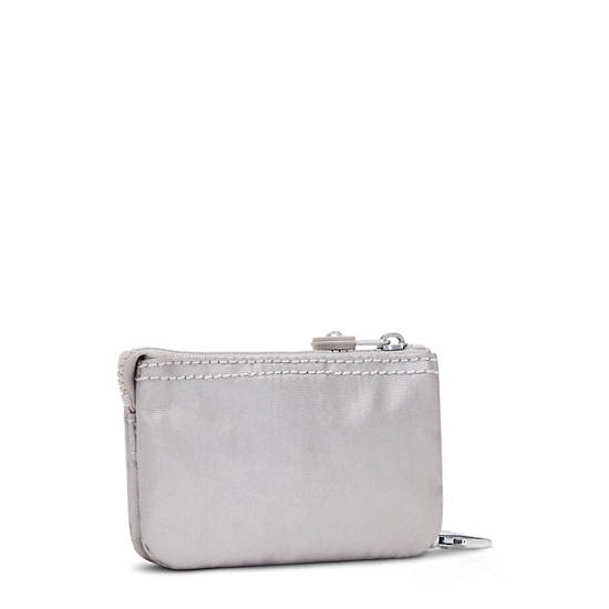 Sacs Kipling Creativity Mini Metallic Pouch Keychain Argent |PSTZ-24161473