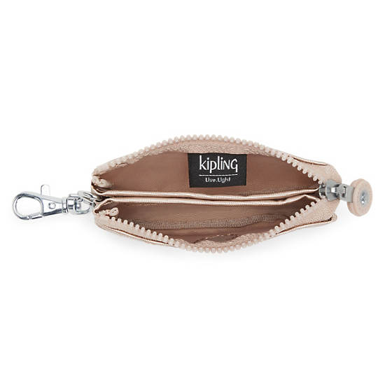 Sacs Kipling Creativity Mini Pouch Metallic Keychain Blanche |XIRL-88931777