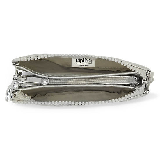 Sacs Kipling Creativity Small Metallic Pouch Argent |LDRK-20656941