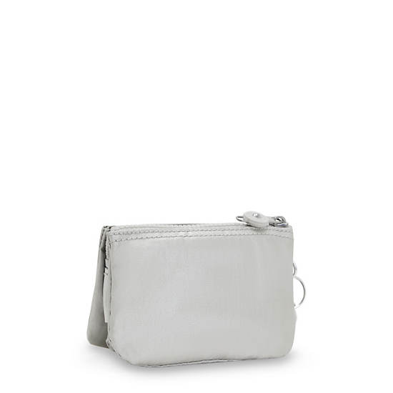 Sacs Kipling Creativity Small Metallic Pouch Argent |LDRK-20656941