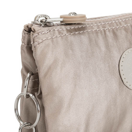 Sacs Kipling Creativity Small Metallic Pouch Beige |WLOO-79138524