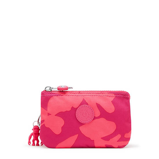 Sacs Kipling Creativity Small Printed Pouch Rouge |DERZ-04452629