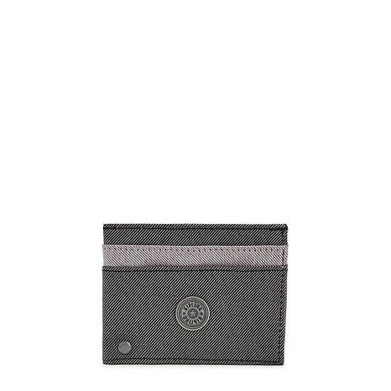 Sacs Kipling Jonas Card Case Grise Noir |SZDH-80667812