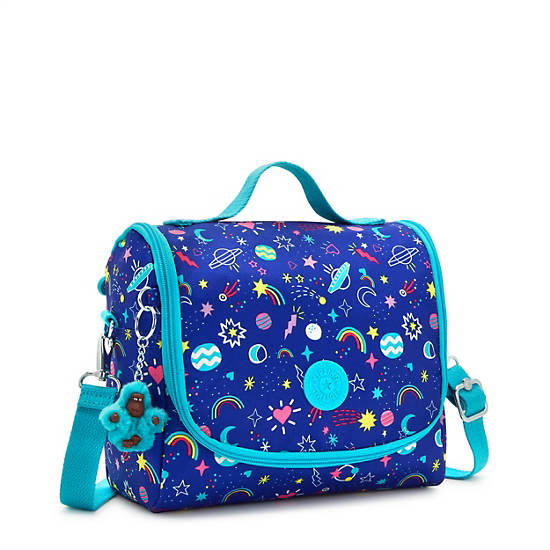 Sacs Kipling New Kichirou Printed Lunch Bag Bleu |XLTX-15041696