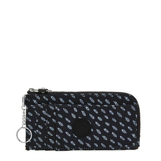 Portefeuilles Kipling Dafni Printed Wallet Noir Blanche |NVBL-14570931