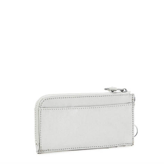 Portefeuilles Kipling Dafni Metallic Wallet Argent |BPEM-86514713