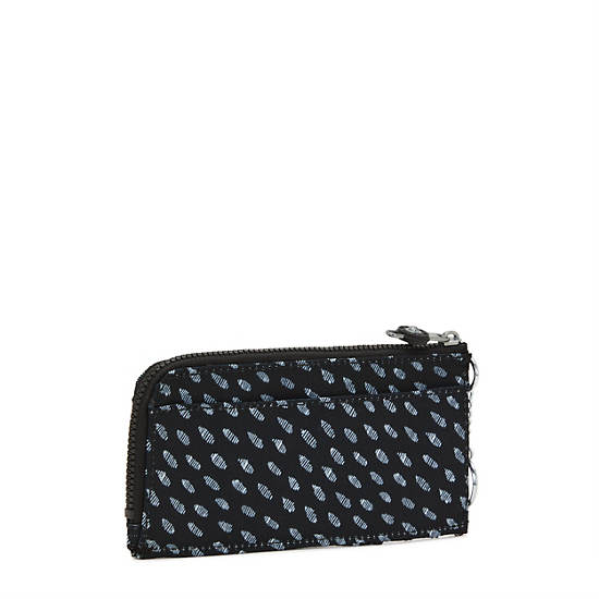 Portefeuilles Kipling Dafni Printed Wallet Noir Blanche |NVBL-14570931