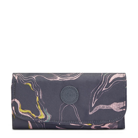 Portefeuilles Kipling Money Land Printed Snap Wallet Grise |AZNS-28476704