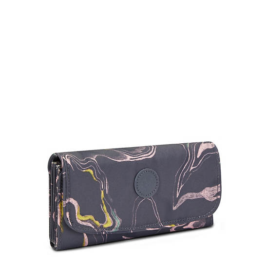 Portefeuilles Kipling Money Land Printed Snap Wallet Grise |AZNS-28476704