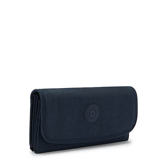 Portefeuilles Kipling Money Land Snap Wallet Bleu |XRMU-59298658